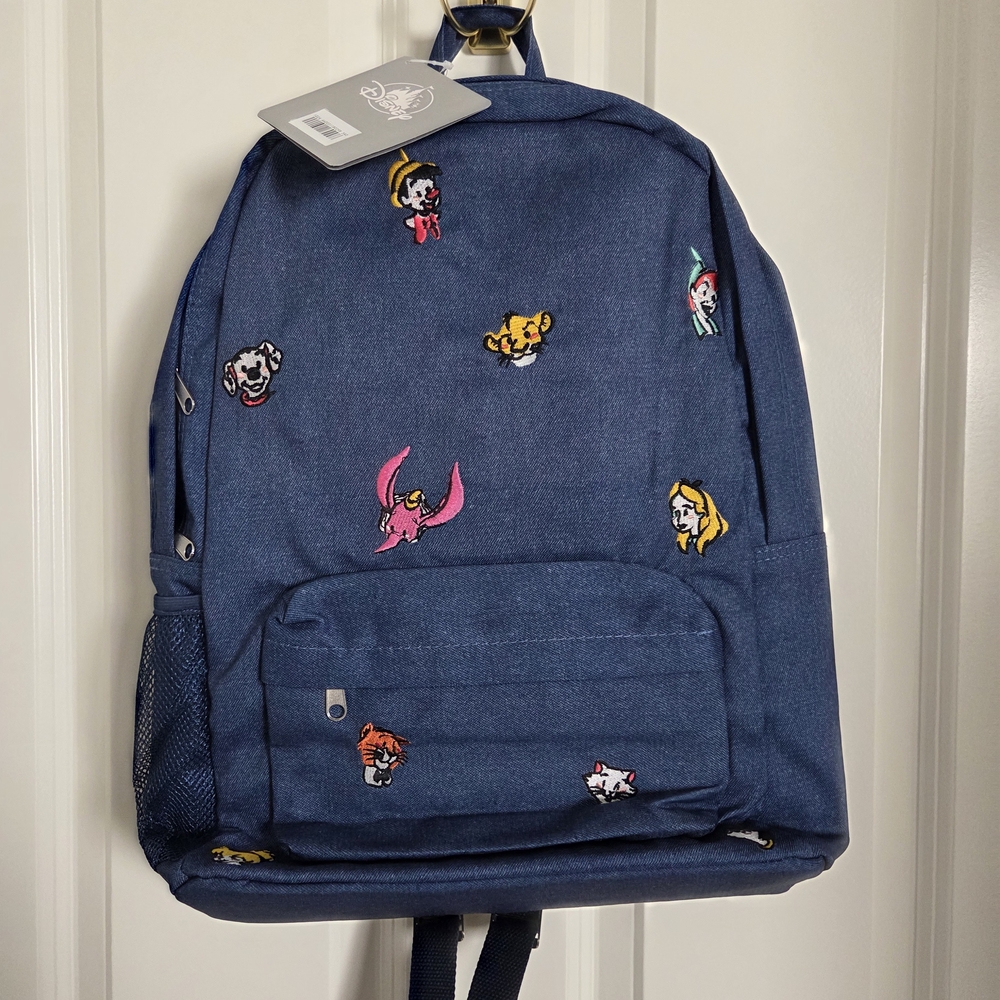 Disney Parks Classic Characters Denim Backpack